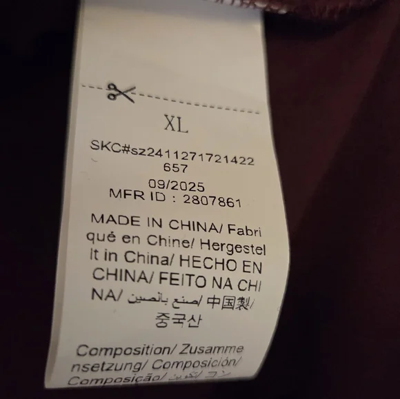 Burgundy Ankle Length Oversized Dress Balloon Sleeve XL Minimal Chic NWOT - Picture 6 of 8